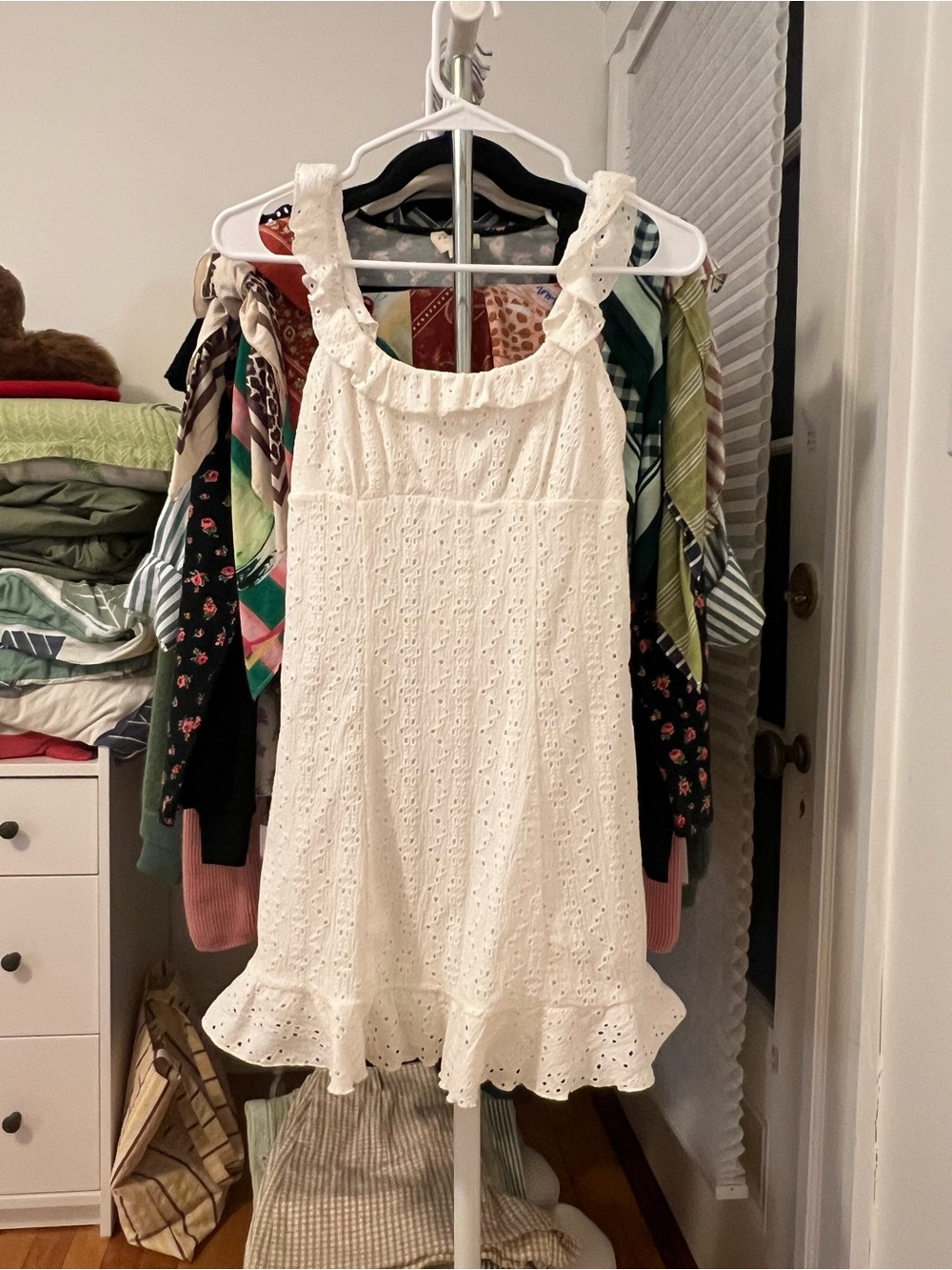 Reformation Nora Knit Dress in Ivory size XS